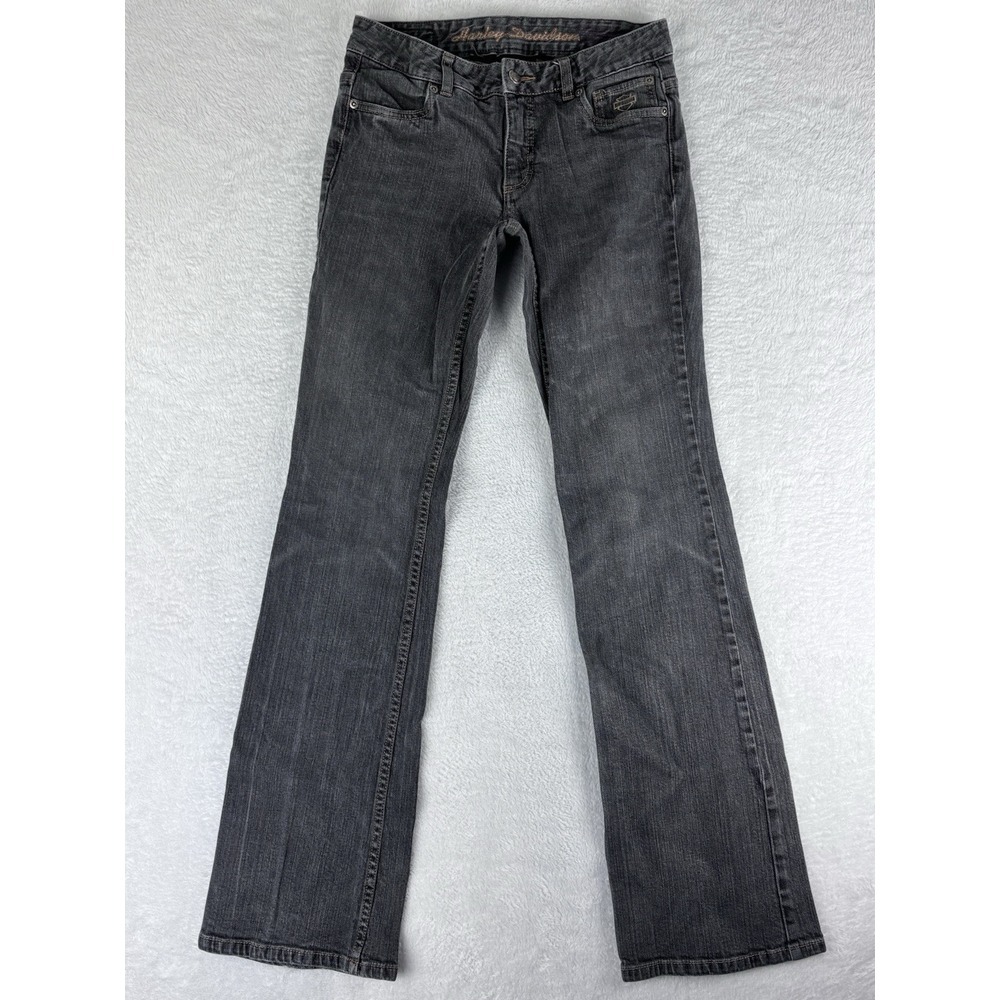 Harley-Davidson‎ Jeans Womens Gray 4 Long (28x34 Measured)